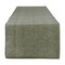 Contemporary Home Living Variegated Ribbed Cotton Table Runner with Scalloped Side Hems - 72" - Sage Green